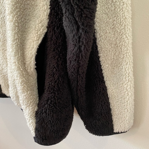 Gerry Womens Sweater Medium Sherpa Fleece Color Block Unique Soft Cozy Unisex - Picture 5 of 15